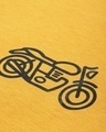 Shop Women's Yellow Biker Guide Graphic Printed Oversized T-shirt