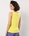 Shop Women's Yellow Birthday Week Slim Fit Tank Top-Design