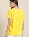 Shop Women's Yellow Brooklyn Typography Relaxed Fit T-shirt-Design