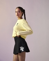 Shop Women's Yellow BTS Universal Star Graphic Printed Oversized Sweatshirt-Full