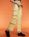 Shop Women's Yellow Cargo Jeans-Design