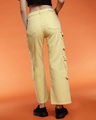 Shop Women's Yellow Cargo Jeans-Full