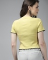 Shop Women's Yellow Crop T-shirt-Design
