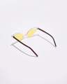 Shop Women's Yellow Cateye Polarised Lens Sunglasses-Full