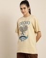Shop Women's Yellow Chicago Graphic Printed Oversized T-shirt-Design
