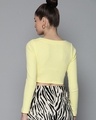 Shop Women's Yellow Crop Top-Design