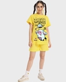 Shop Women's Yellow Deja Moo Graphic Printed Boyfriend T-shirt-Full