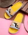 Shop Women's Yellow Dolphin Sliders-Front