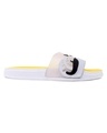 Shop Women's Yellow Dolphin Sliders-Full