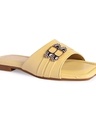 Shop Women's Yellow Embellished Flats-Design