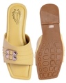 Shop Women's Yellow Embellished Flats