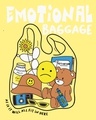 Shop Women's Yellow Emotional Baggage Graphic Printed Boyfriend T-shirt-Full