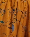 Shop Women's Yellow Floral Printed Rayon Shorts
