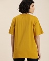Shop Women's Yellow Freedom Typography Oversized T-shirt-Design