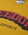 Shop Women's Yellow Freedom Typography Oversized T-shirt