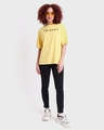 Shop Women's Yellow Friends Doodle Graphic Printed Oversized T-shirt