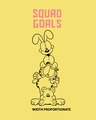 Shop Women's Yellow Garfield Squad Graphic Printed Plus Size Boyfriend T-shirt-Full