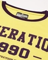 Shop Women's Yellow Generation 1990 Typography Oversized T-shirt