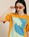 Shop Women's Yellow Graphic Oversized T-shirt-Design