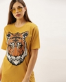 Shop Women's Yellow Graphic Print T-shirt-Front