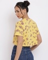 Shop Women's Mustard Yellow Graphic Printed Crop T-shirt-Design