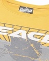 Shop Women's Yellow Graphic Printed Oversized T-shirt