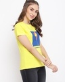 Shop Women's Yellow Graphic Printed T-shirt