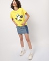 Shop Women's Yellow Gymedari Graphic Printed Boyfriend T-shirt-Design