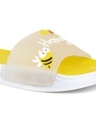 Shop Women's Yellow Honey Printed Sliders