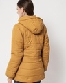 Shop Women's Yellow Hooded Puffer Jacket-Design
