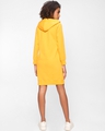 Shop Women's Yellow Hoodie Dress-Design