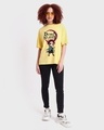 Shop Women's Yellow Kawaii Tanjiro Graphic Printed Oversized T-shirt-Design