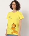 Shop Women's Yellow Let me overthink This Boyfriend T-shirt-Front