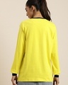 Shop Women's Yellow Life is like Riding Typography Oversized T-shirt-Design