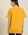 Shop Women's Yellow Los Angeles Typography Oversized T-shirt-Design