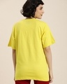 Shop Women's Yellow Major Typography Oversized T-shirt-Design