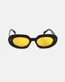 Shop Women's Yellow Oval Polarised Lens Sunglasses-Design