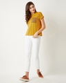 Shop Women's Yellow Oversized Fit T-Shirt
