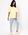 Shop Women's Yellow Oversized Fit T-shirt