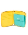 Shop Women's Yellow Panda Face Mini Wallet