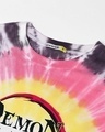 Shop Women's Yellow & Pink Kawaii Tanjiro Graphic Printed Oversized T-shirt