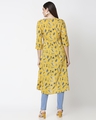 Shop Women's Yellow Printed High Low Kurti-Full