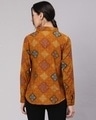 Shop Women's Yellow Printed Shirt-Full