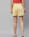 Shop Women's Yellow Printed Shorts-Design