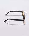 Shop Women's Yellow Rectangle Polarised Lens Sunglasses-Design