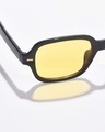 Shop Women's Yellow Rectangle Polarised Lens Sunglasses