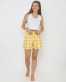 Shop Women's Yellow Regular Fit Printed Boxer