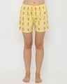 Shop Women's Yellow Regular Fit Printed Boxer