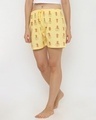 Shop Women's Yellow Regular Fit Printed Boxer-Design