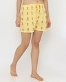 Shop Women's Yellow Regular Fit Printed Boxer-Full